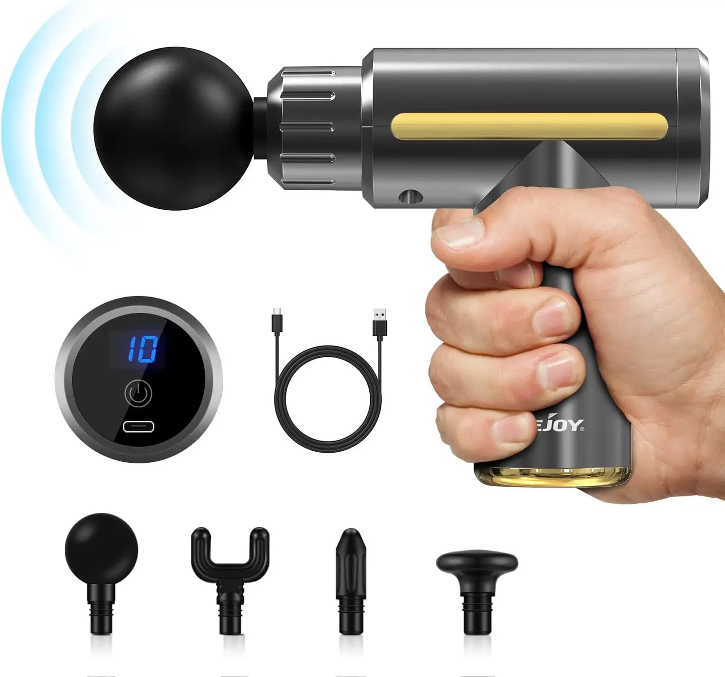 Sejoy Massage Gun Deep Tissue Percussion Massager 30 Speeds