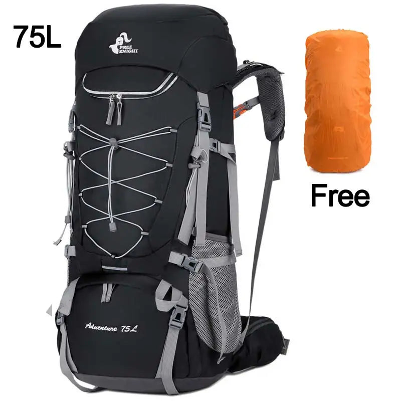 Camping Backpack With Rain Cover For Hiking And Trekking