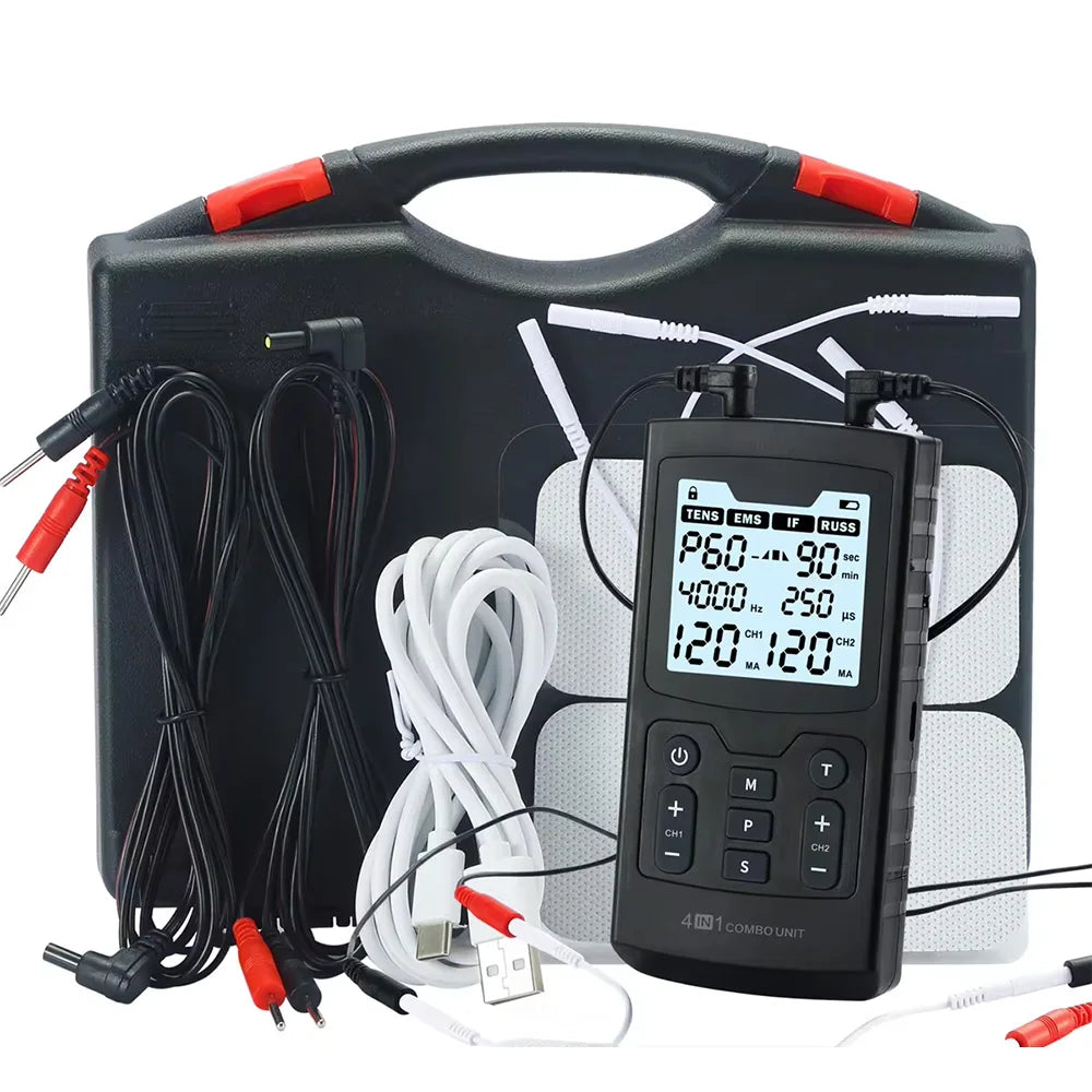 Hmeily 4 In 1 Electric Muscle Stimulator EMS IFT TENS RUSS