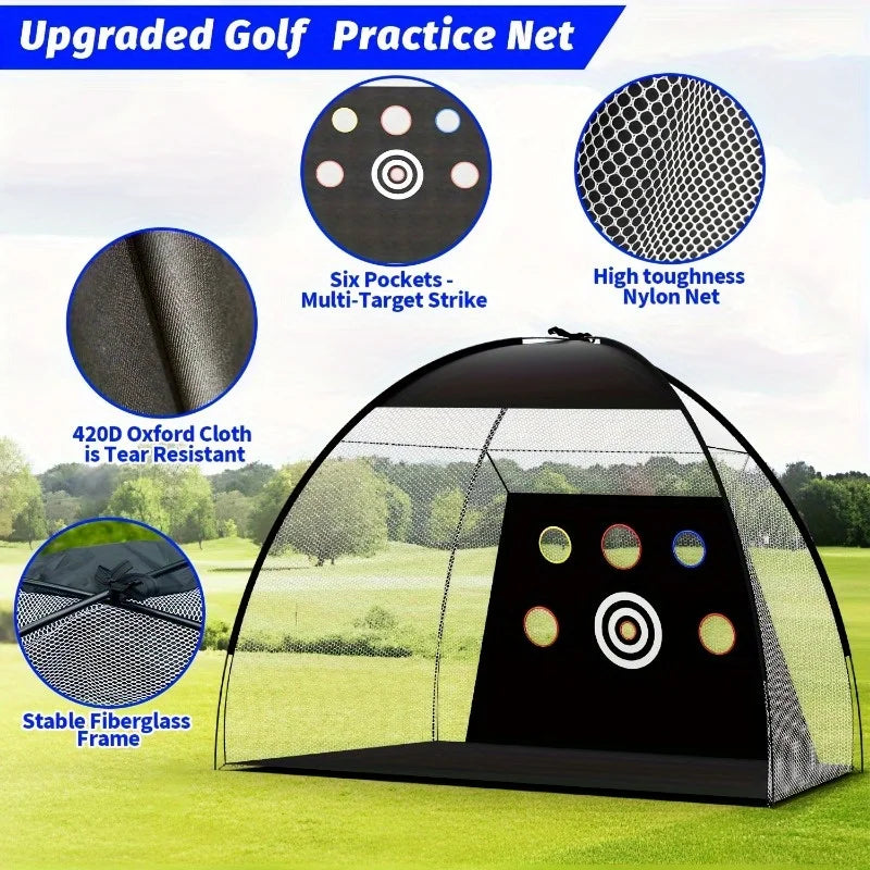 Hign-Concerned Golf Practice Net Deluxe All In One Set