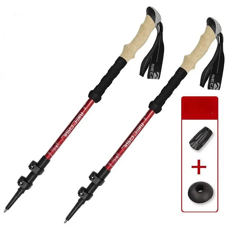Guangdong G208 Ultralight Telescopic Adjustable Trekking Poles Quick Lock