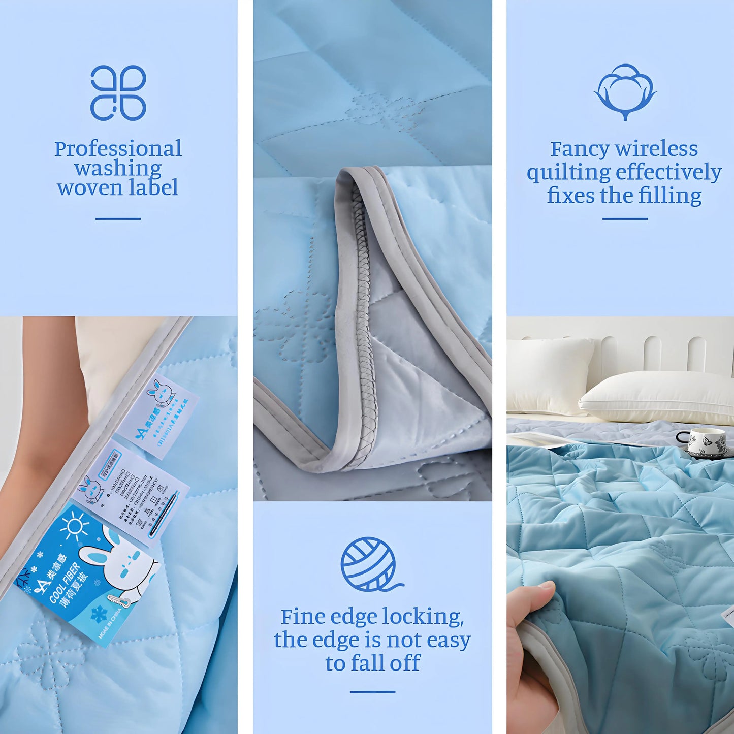 Hubei Ice Cool Throw Blanket Night Sweats All Season