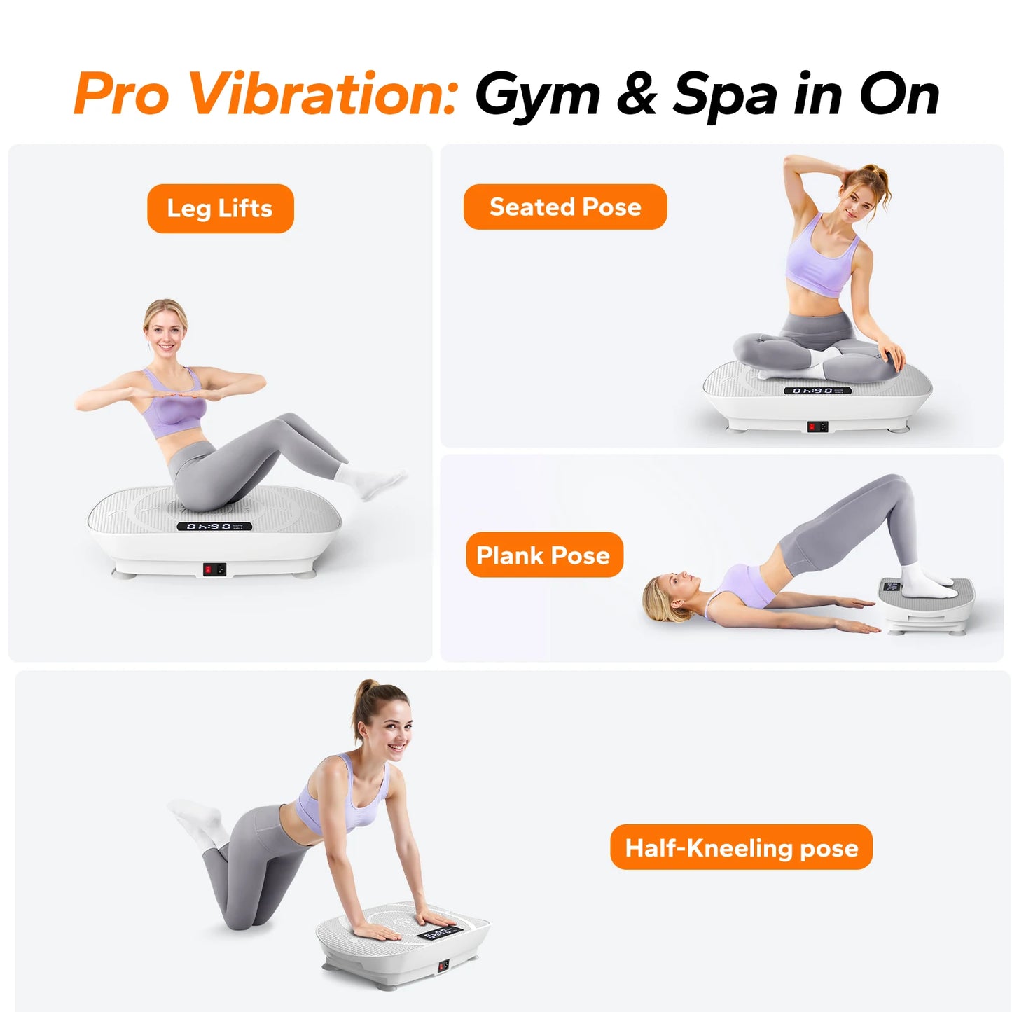 MERACH Vibration Plate Exercise Machine For Whole Body Workout