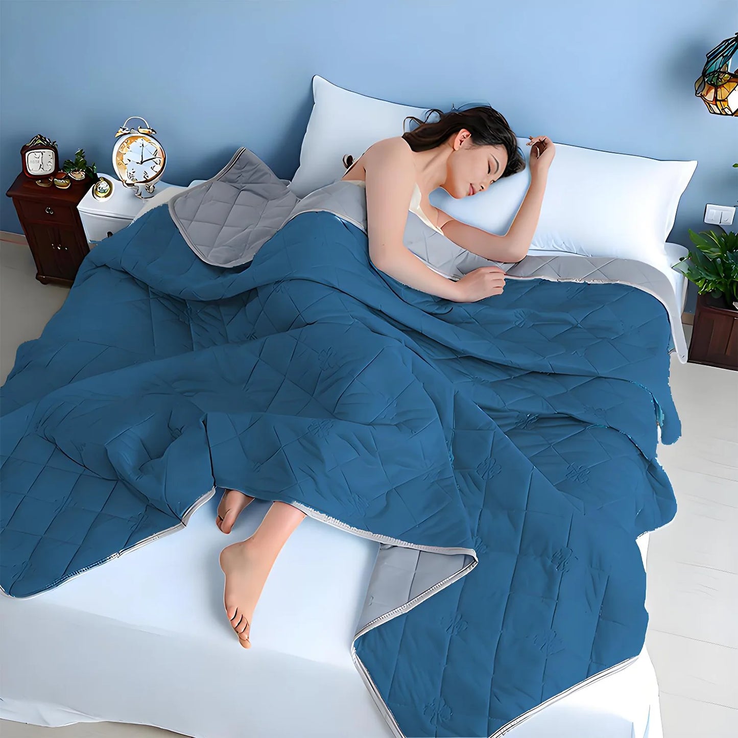 Hubei Ice Cool Throw Blanket Night Sweats All Season