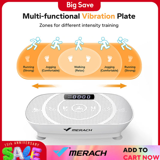 MERACH Vibration Plate Exercise Machine For Whole Body Workout