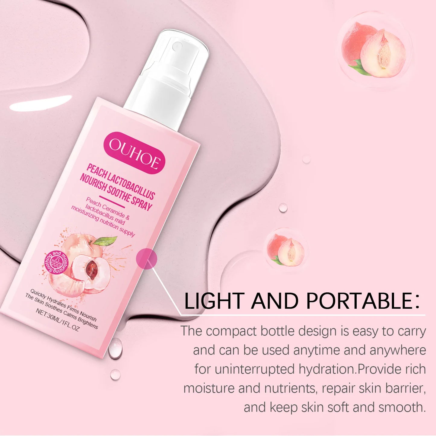 Ouhoe Lactic Acid Facial Mist For Hydration And Oil Control