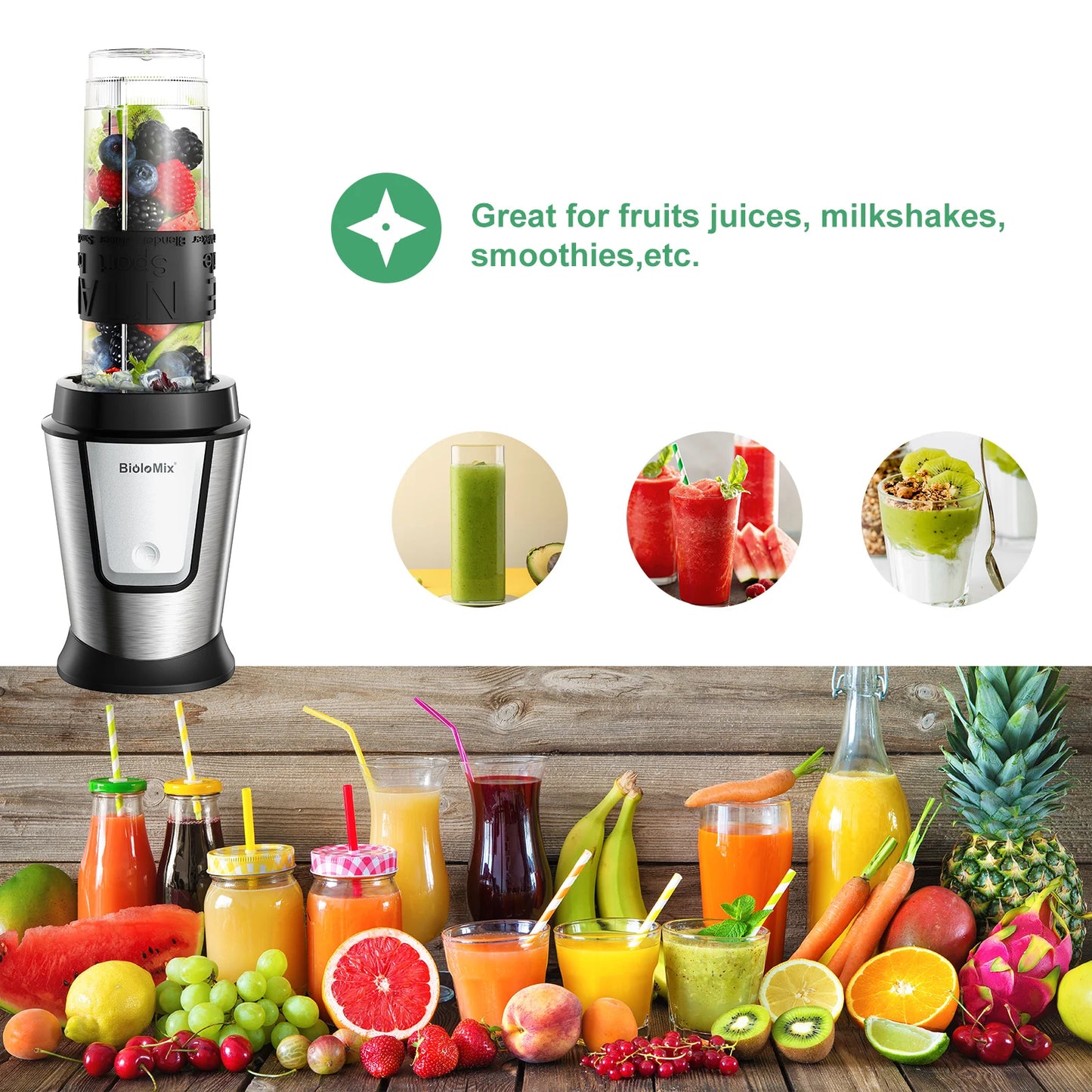Biolomix 3 In 1 Multifunctional Food Processor 700W Unit