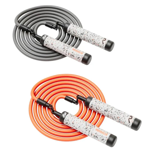 1 Weighted Jump Rope Set 1 4LB, 1 2LB Workout Set for Fitness, Exercise and Boxing Speed Ropes for Beginner to Intermediate Jump