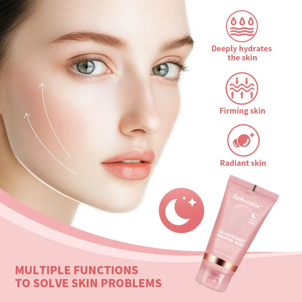 Collagen Peel Off Facial Mask Pore Shrinking Blackhead Removal Oil Skin Rejuvenation Moisturizing Brightening Korean Skin Care