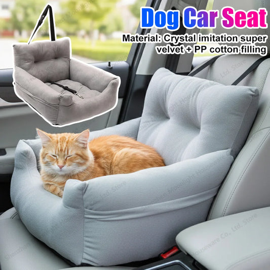 APWIKOGER Dog Car Seat Portable Travel Bed for Cars