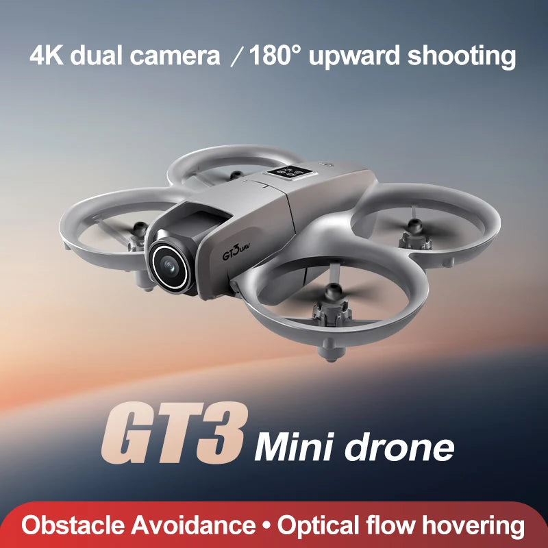 GT3 Drone With HD Dual Camera Foldable Obstacle Avoidance