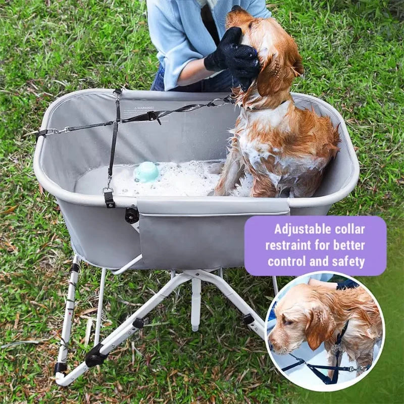 Dog Litter Elevated Foldable Pet Bath Tub For Dogs