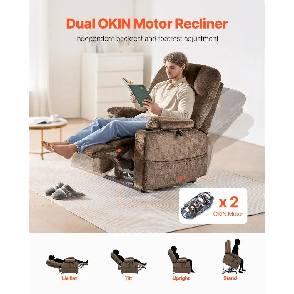 Electronic Power Lift Recliner Chair With Massage Heating