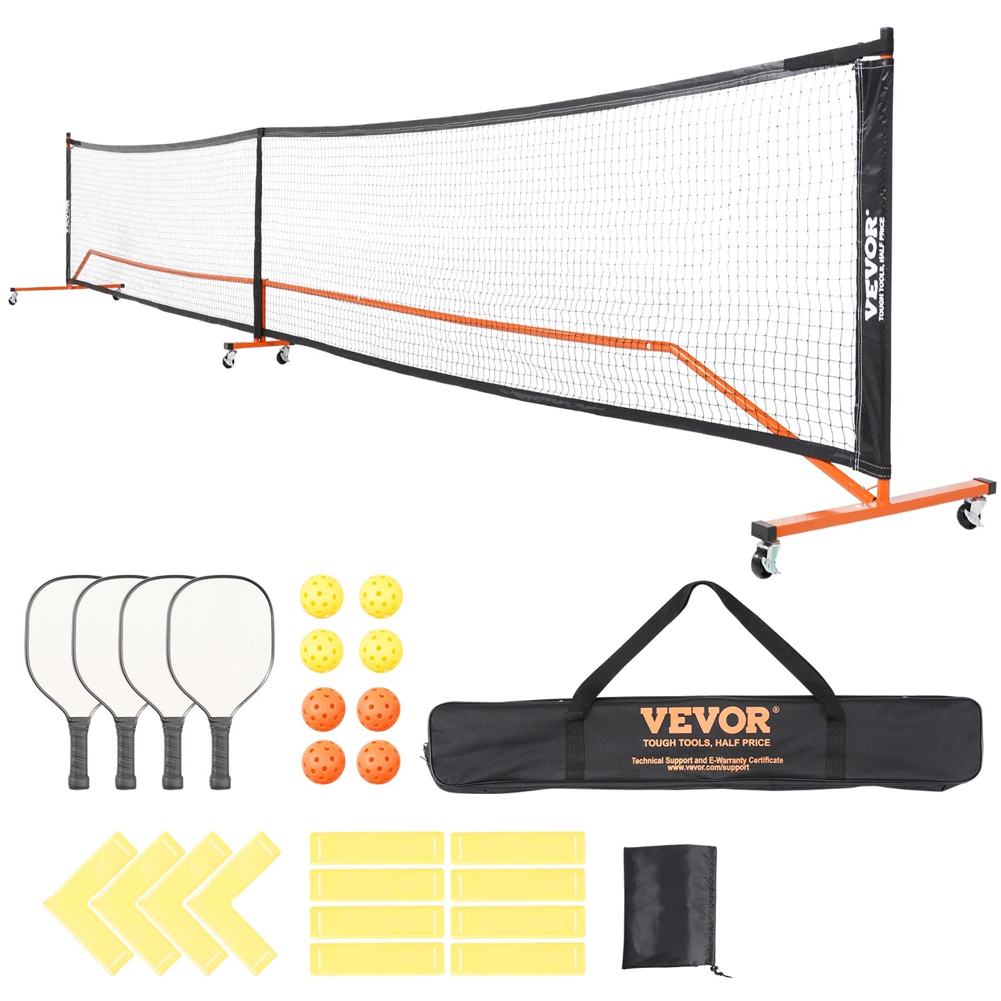 SucceBuy Portable Pickleball Net System Full Court