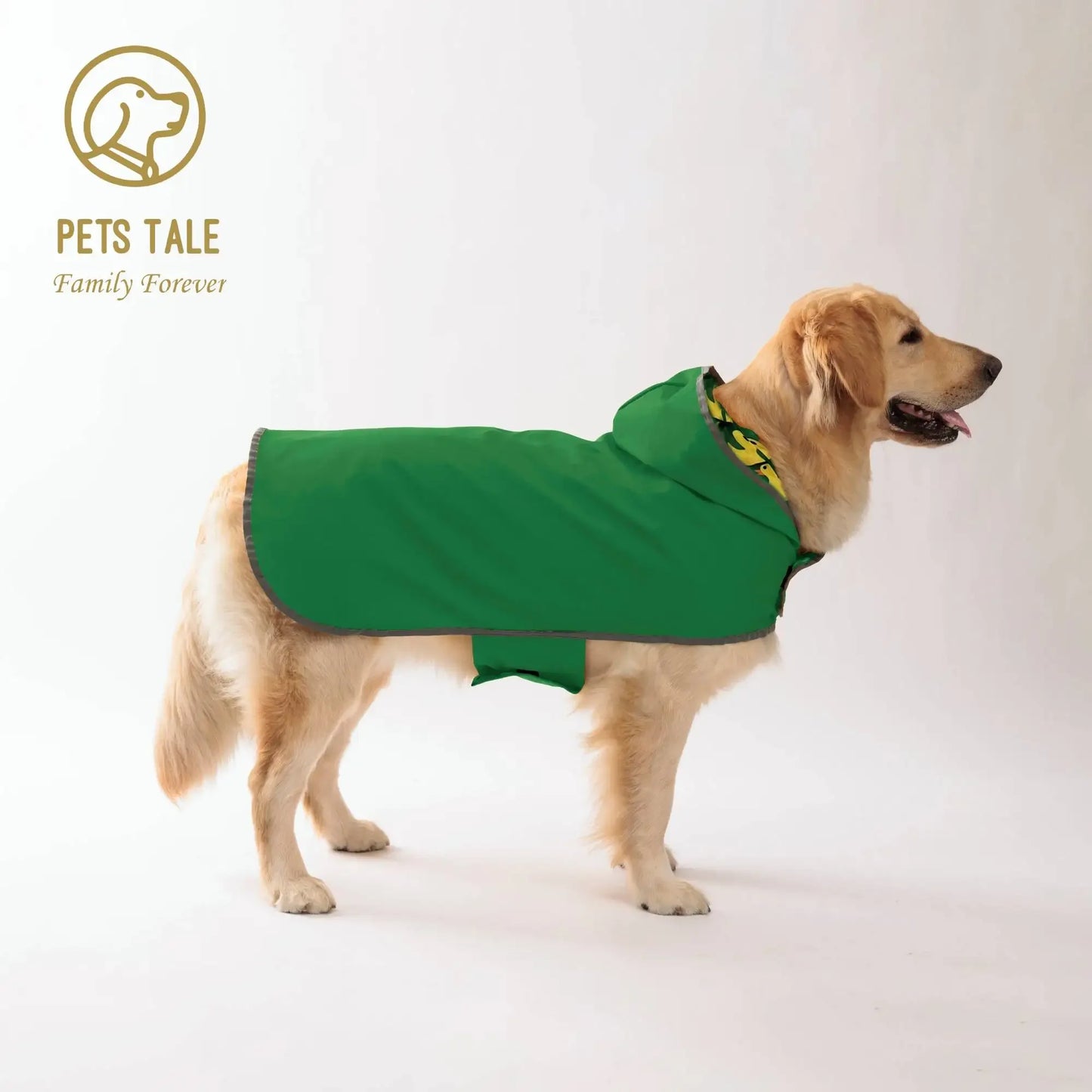 Pets Tale All Weather Dog Raincoat Dual Sided Waterproof