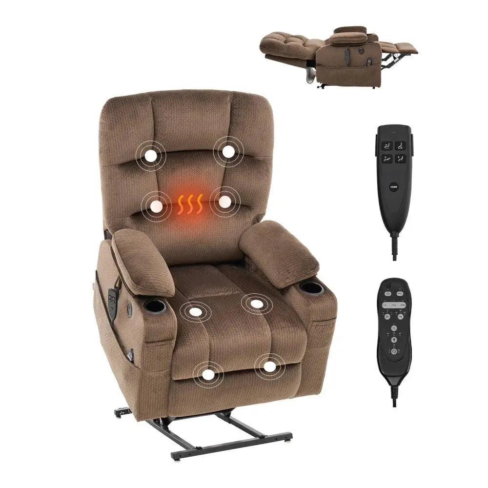 Electronic Power Lift Recliner Chair With Massage Heating