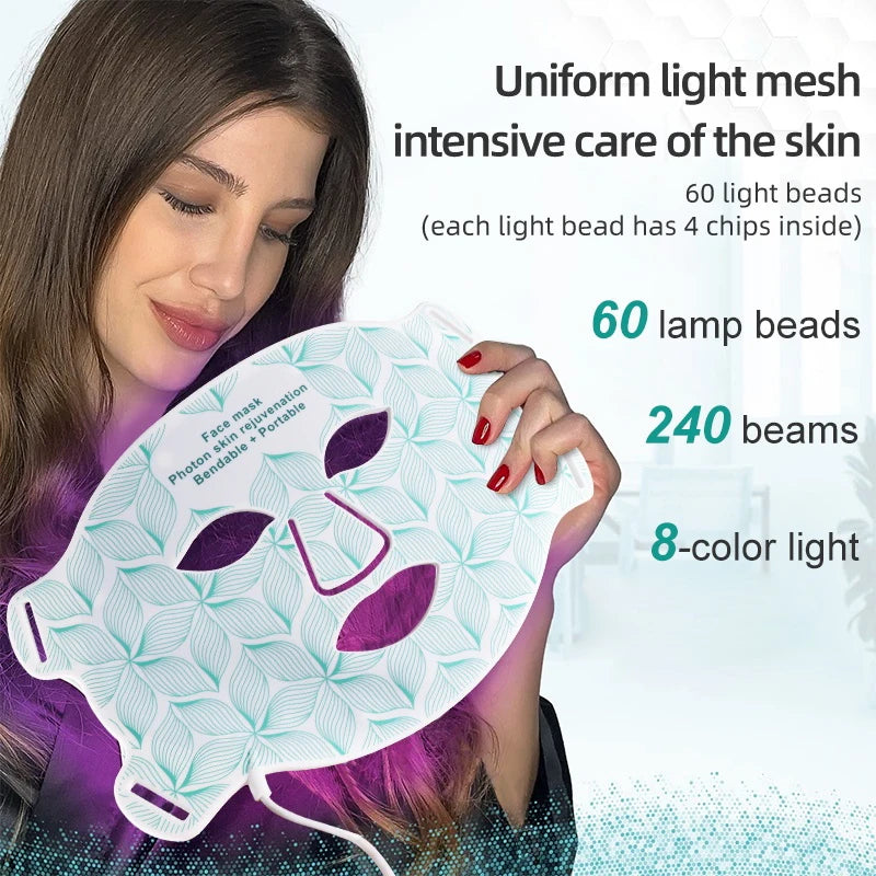 UBilli Facial LED Mask With Neck Red Near Infrared Therapy