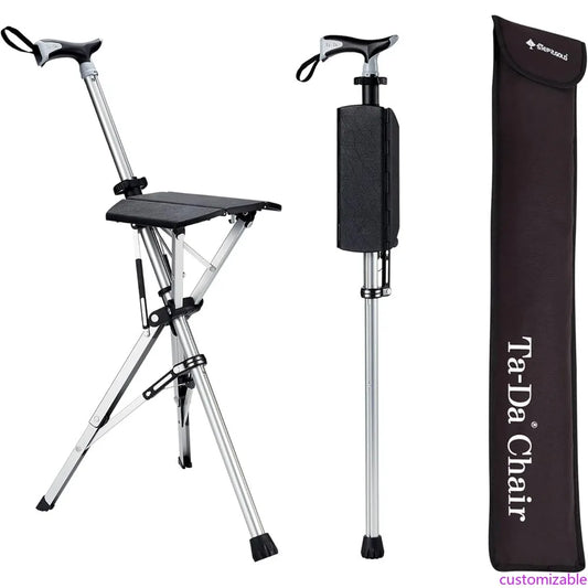 XMSJ Ta Da Chair Portable Folding Trekking Pole With Seat