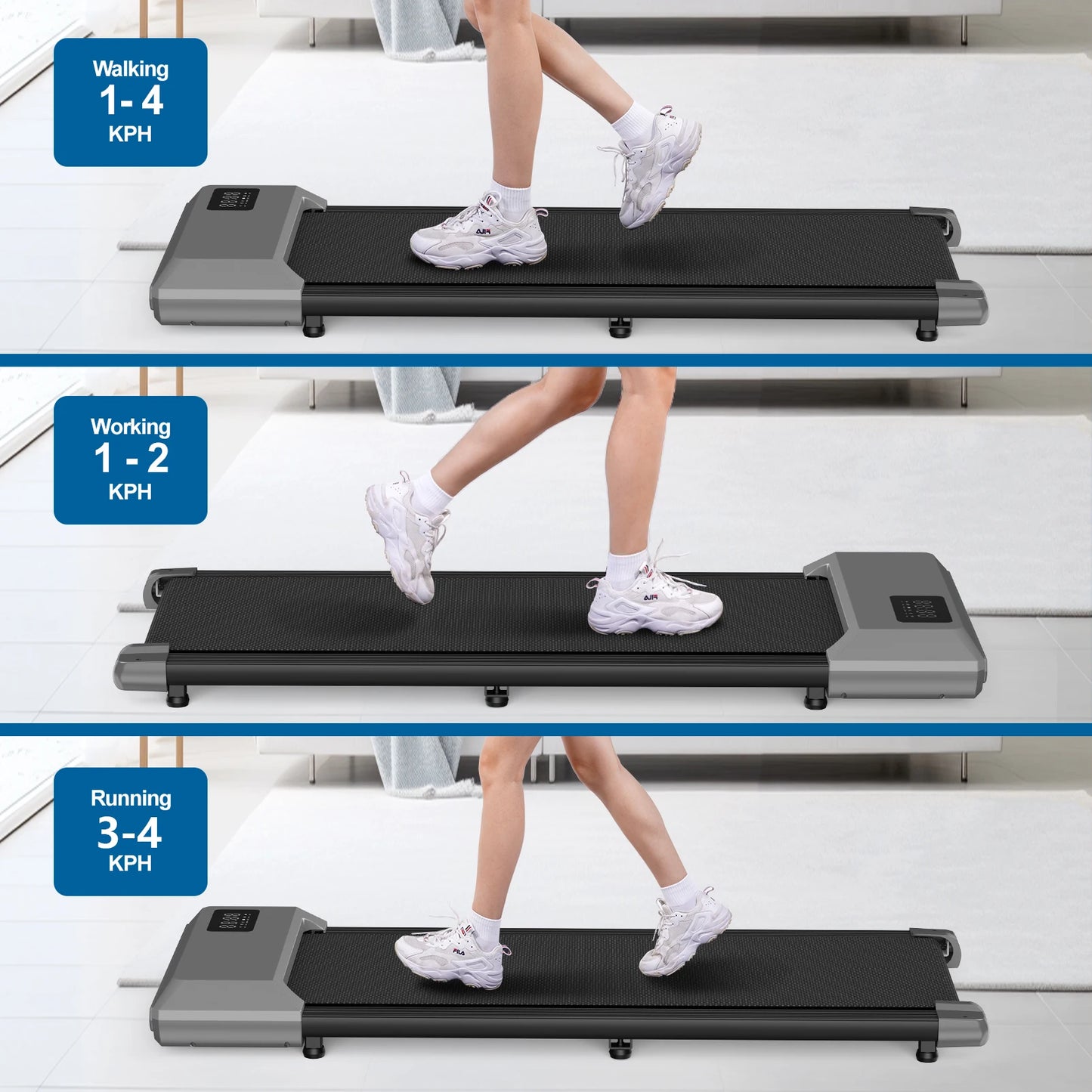 Driving Power 2in1 Walking Pad Treadmill For Home And Office