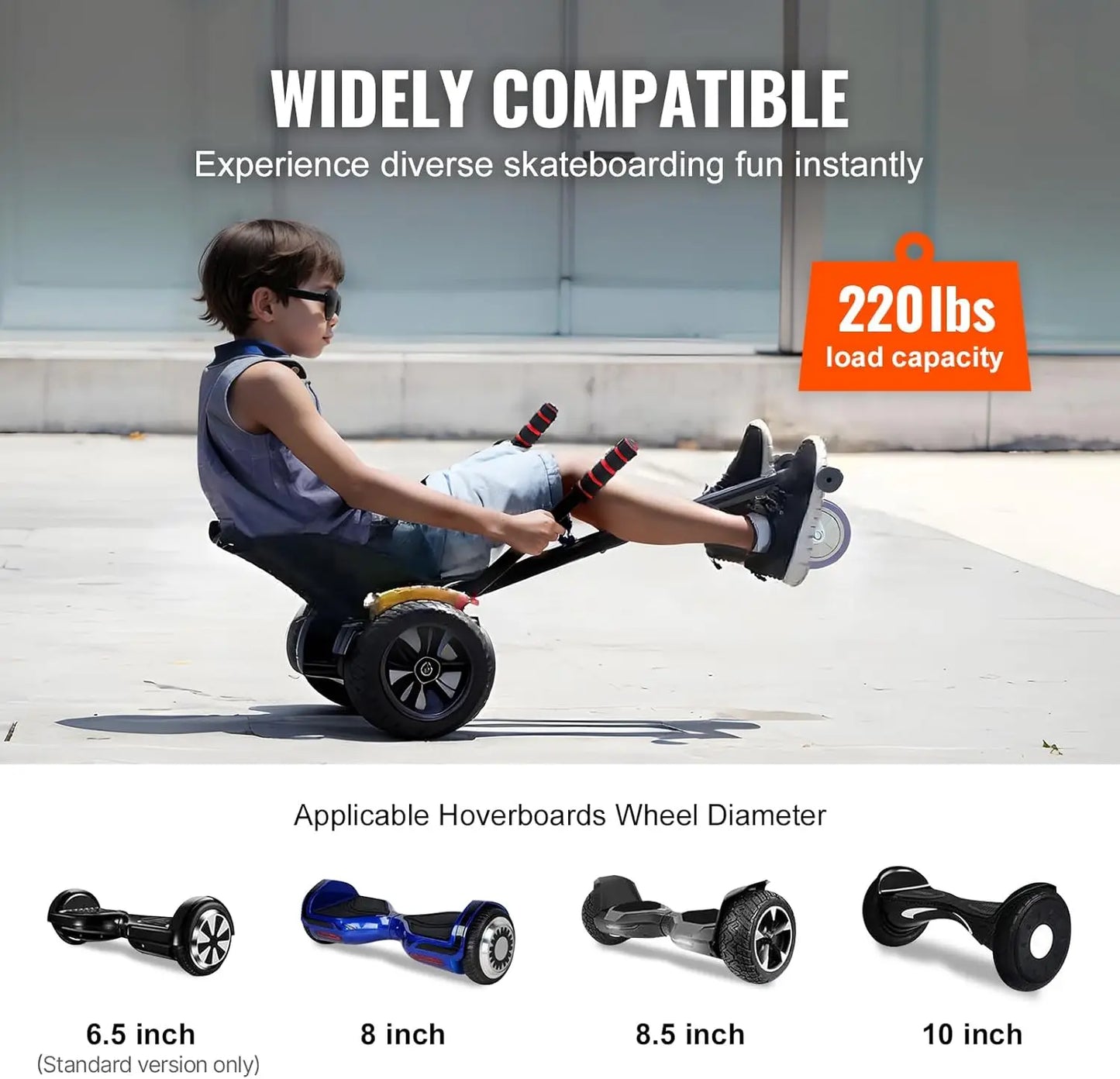 XMSJ Hoverboard Seat Attachment Go Kart For Kids And Adults