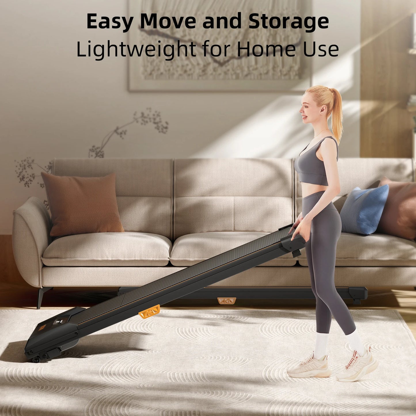 Driving Power Under Desk Treadmill Incline Walking Pad