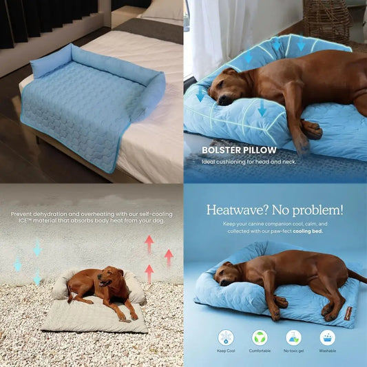 Chill Relief Dog Cooling Mattress Bed Cooler Comfortable Rest