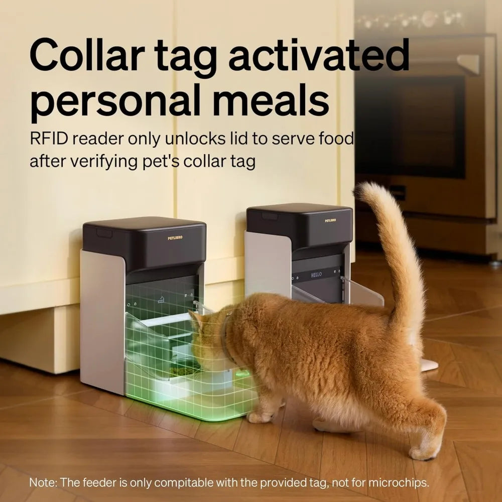 Hign-concerned Chemical Cat RFID Automated Feeder With App Control