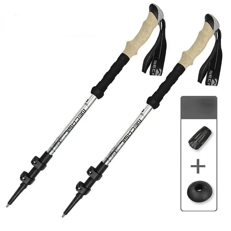 Guangdong G208 Ultralight Telescopic Adjustable Trekking Poles Quick Lock