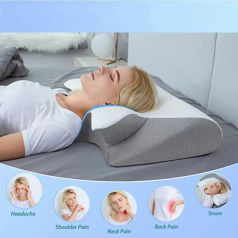 Choice 2 In 1 Orthopedic Memory Foam Neck Pillow Travel