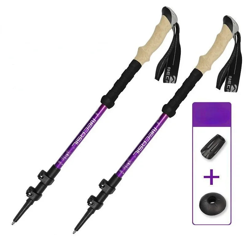 Guangdong G208 Ultralight Telescopic Adjustable Trekking Poles Quick Lock