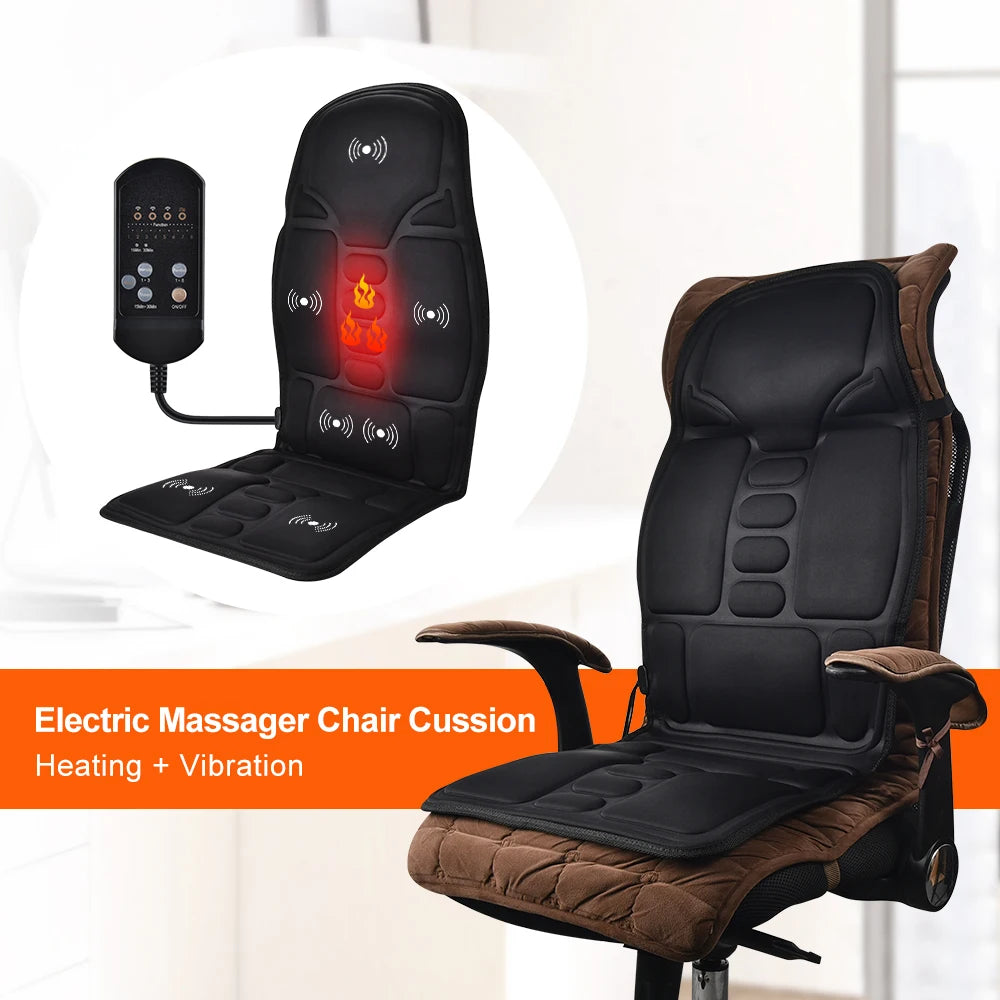 DearBeauty Massage Chair Pad With Heating And Remote