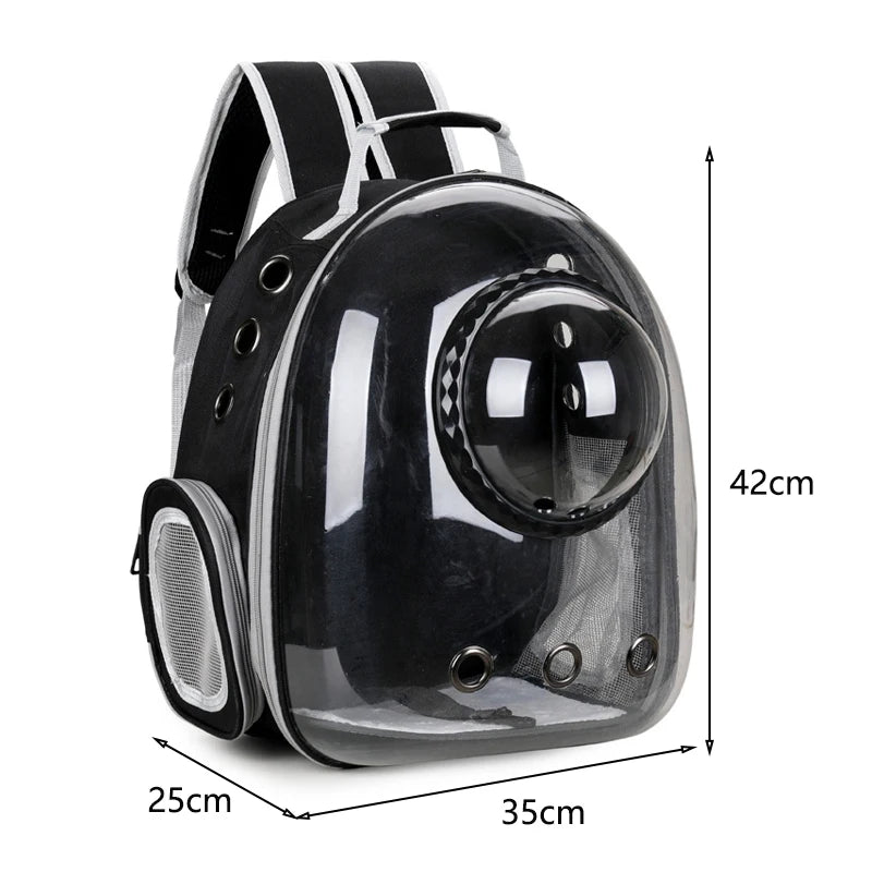 Space Capsule Transparent Pet Carrier Backpack For Cats And Dogs