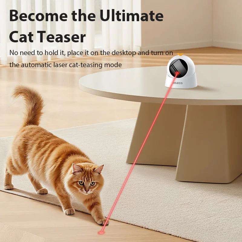 ROJECO Automatic Cat Laser Toy Interactive 360° Adjustable Electric Cat Toy For Kitty Dog Indoor Smart Teasing Laser Cat Toys