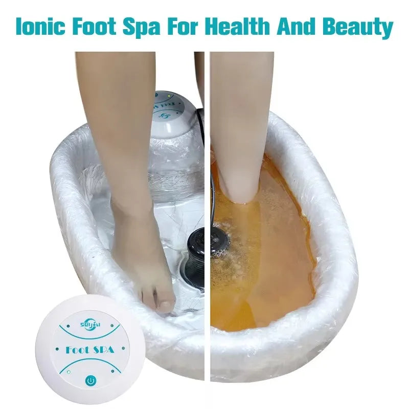 Hmeily Detox Ion Mini Foot Spa Massager Bath Whirlpool Therapy