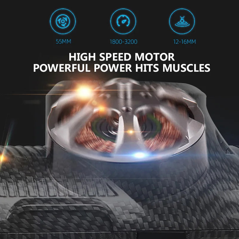 JMC Massage Gun With Hot Cold Head For Muscle Pain Relief