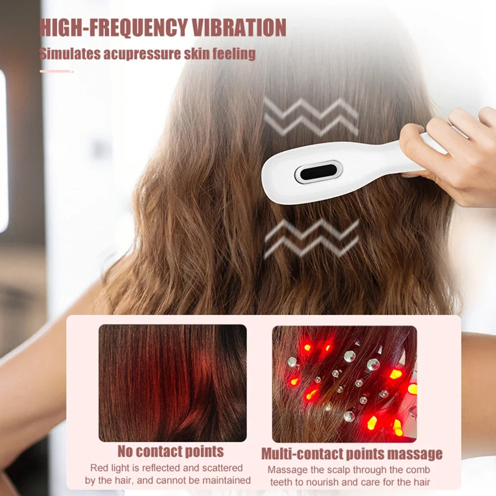 Agdoad Electric Scalp Massage Comb With Light Therapy And EMS
