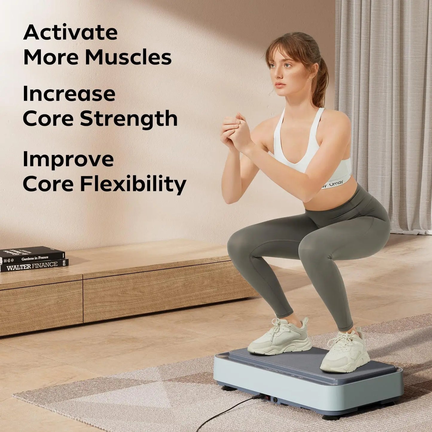 UMAY Fitness Vibration Board Exercise Full Body Workout