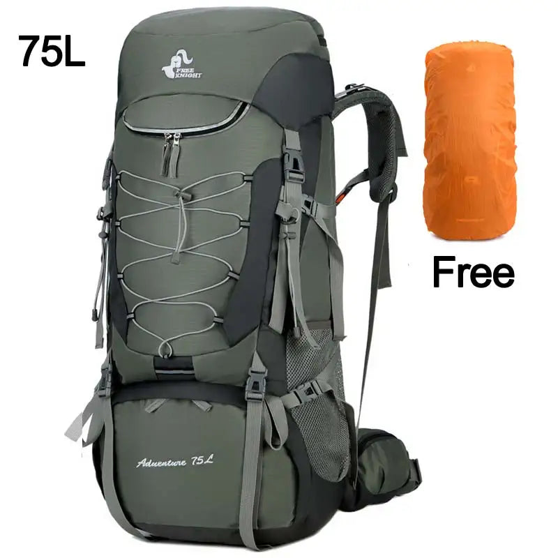 Camping Backpack With Rain Cover For Hiking And Trekking