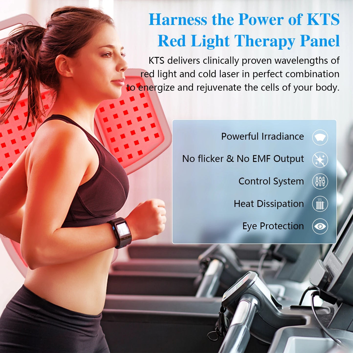 Hign-concerned 312 Diodes Red Light Therapy Panel for Face