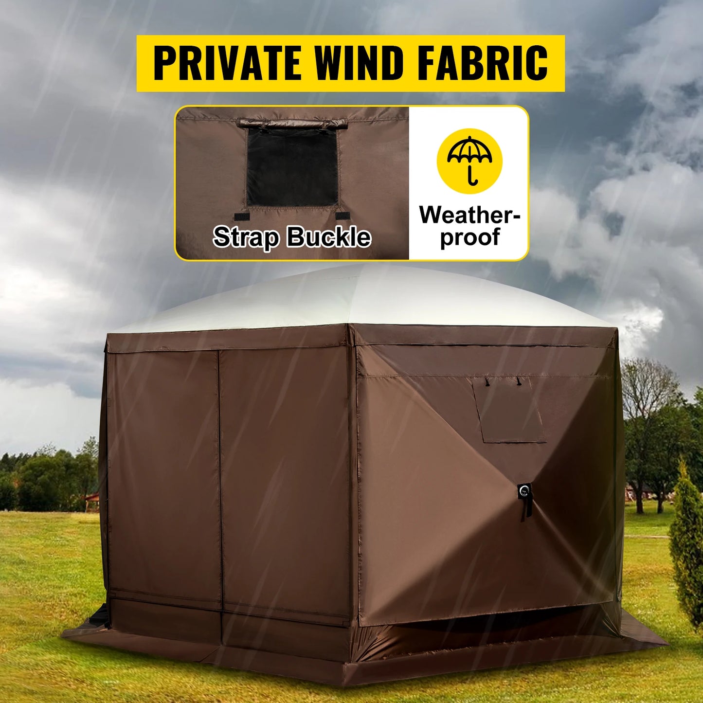 SucceBuy Pop Up Camping Gazebo Canopy Shelter Sun Shade