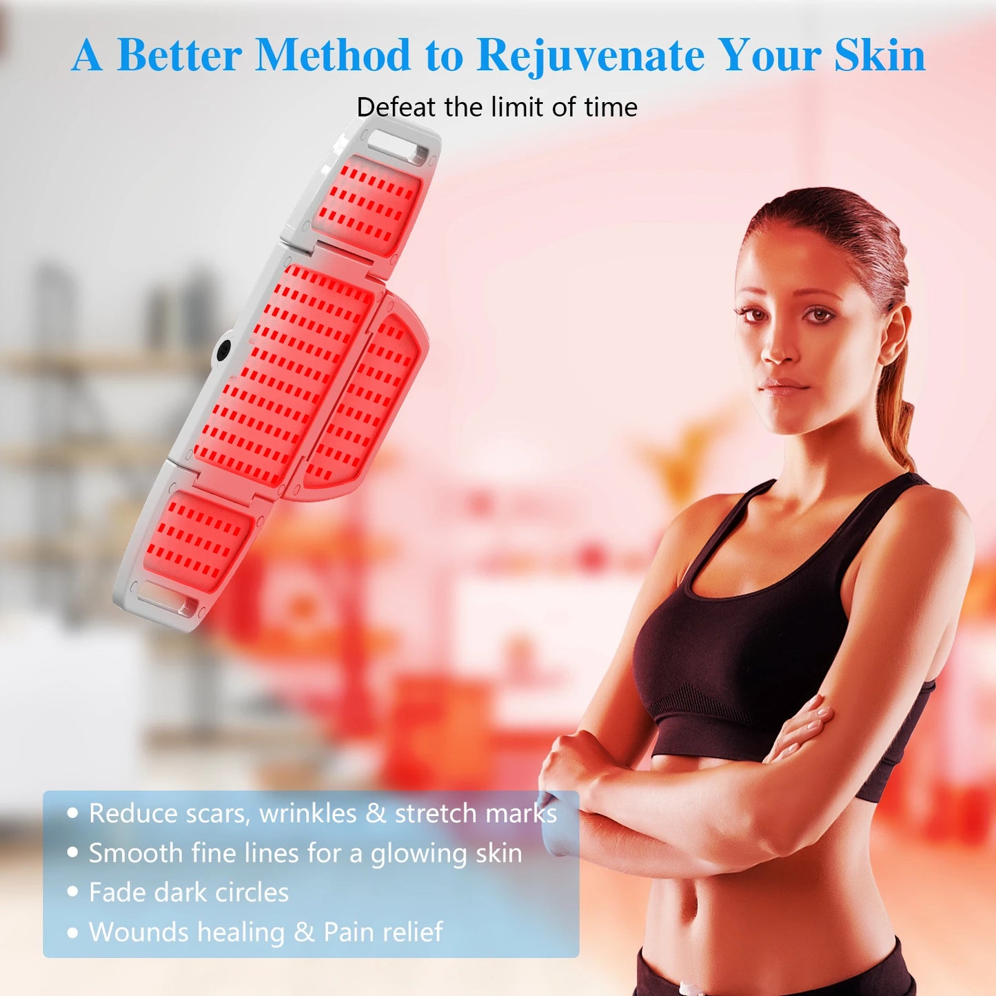 Hign-concerned 312 Diodes Red Light Therapy Panel for Face