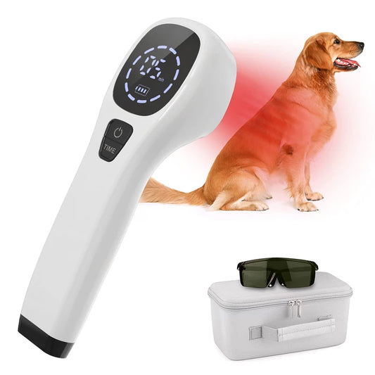 Handheld Laser Therapy for Dogs 2*808nm Laser Diode Red Light Therapy for Pain Relief&Wound Healing&Joint/Muscle Stiffness