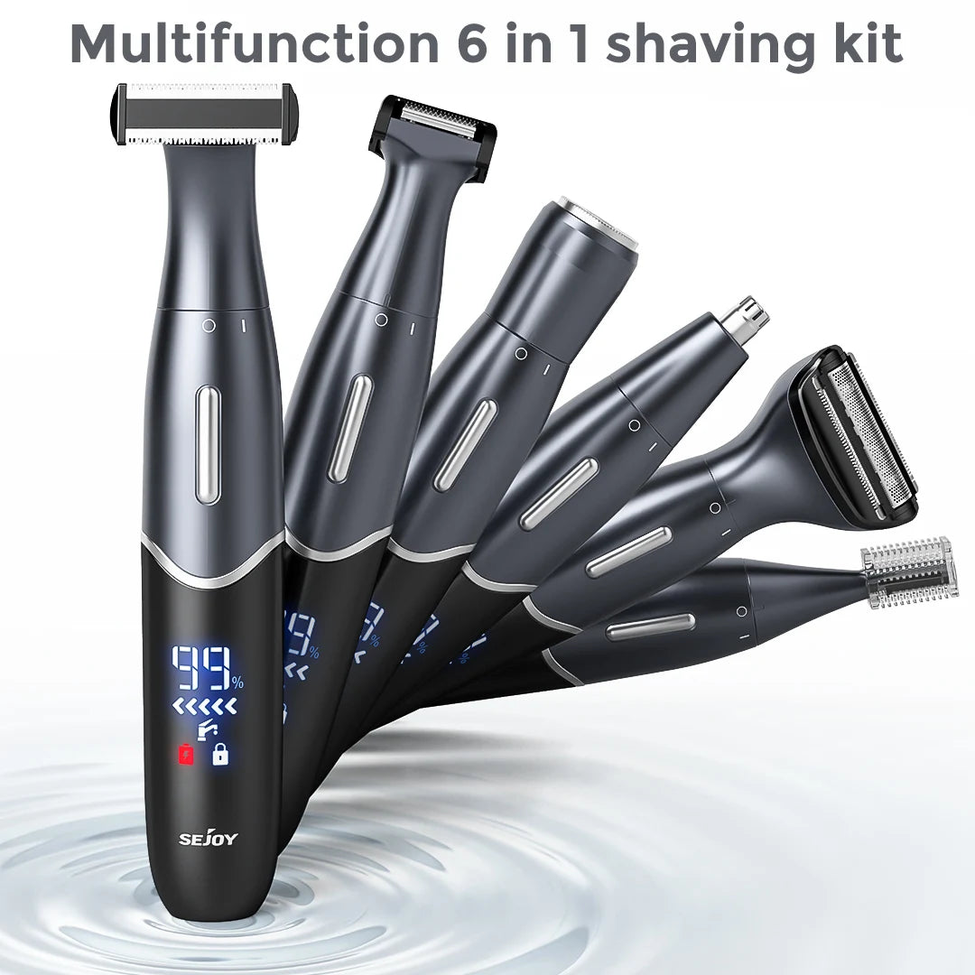 Sejoy 6 In 1 Electric Epilator Body Hair Trimmer Kit