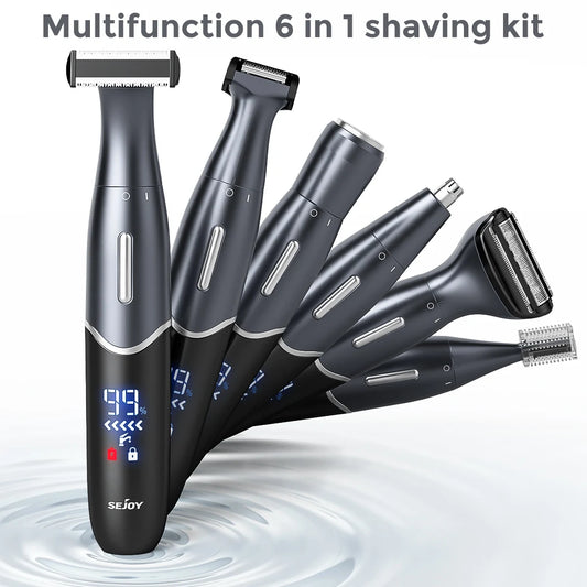 Sejoy 6 In 1 Electric Epilator Body Hair Trimmer Kit