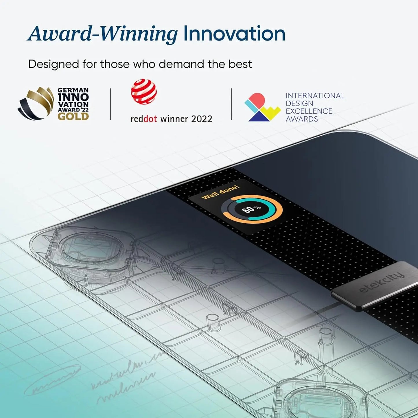 Smart Body Scale With WiFi App Sync For Weight Tracking