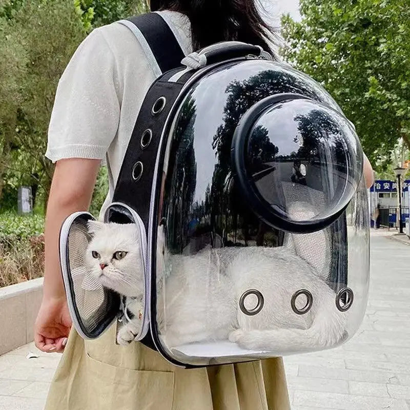 Space Capsule Transparent Pet Carrier Backpack For Cats And Dogs