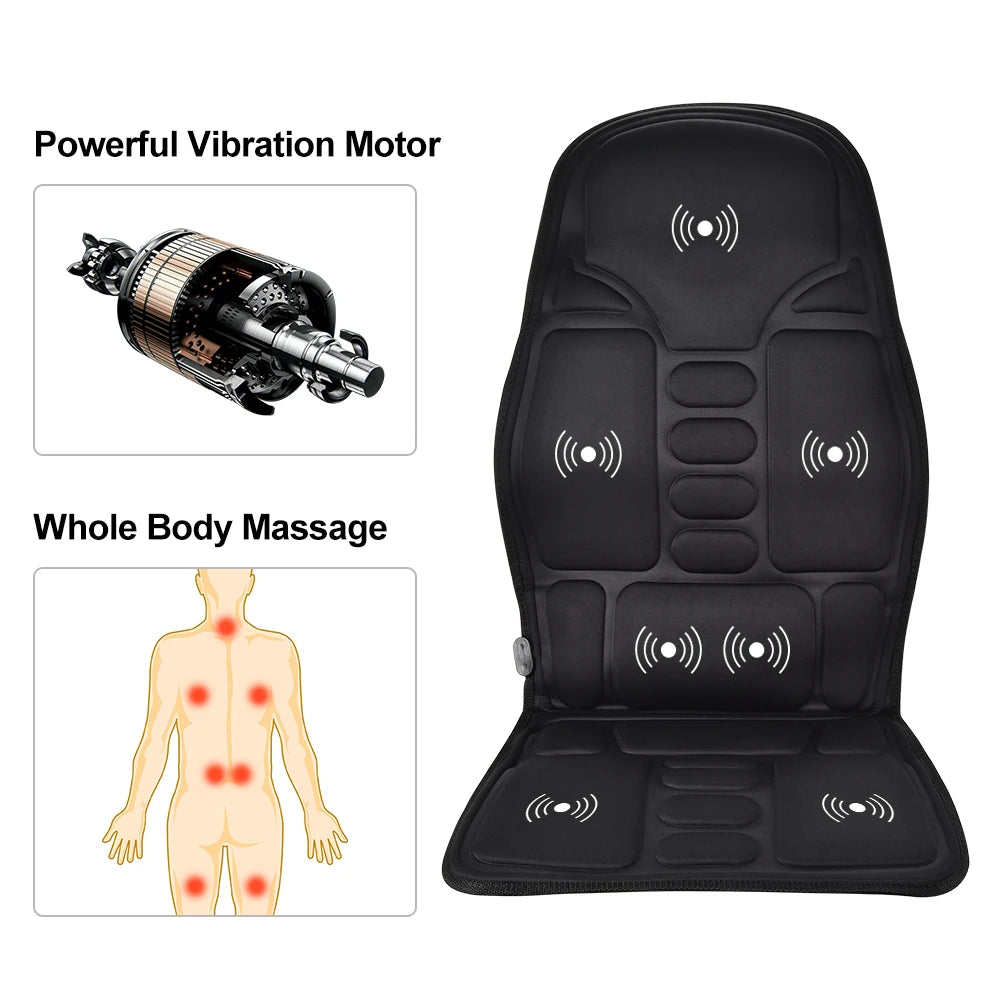 DearBeauty Massage Chair Pad With Heating And Remote
