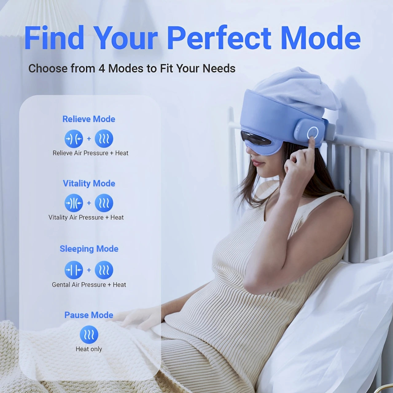 HIMOUTA Head Massager for Fatigue Relief and Eye Massager