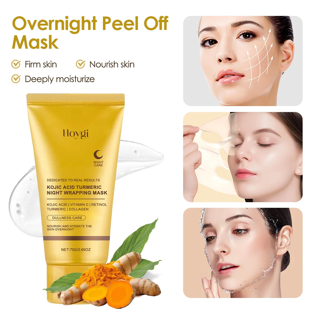 Ms.Dear Kojic Turmeric Overnight Peel Off Mask For Glow Skin