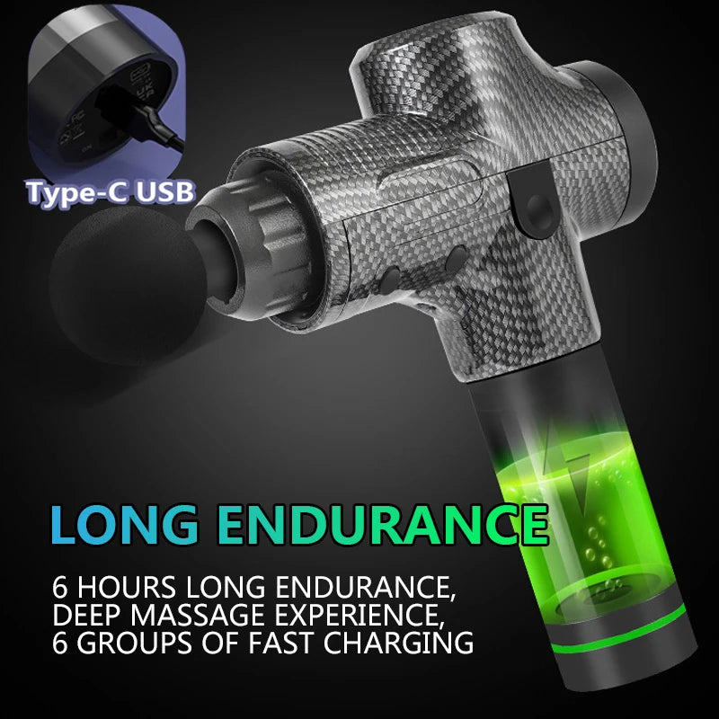 JMC Massage Gun With Hot Cold Head For Muscle Pain Relief